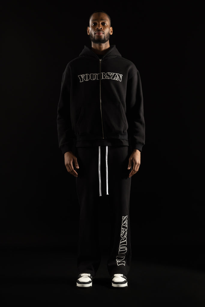 Black YOURSZN Flared tracksuit set