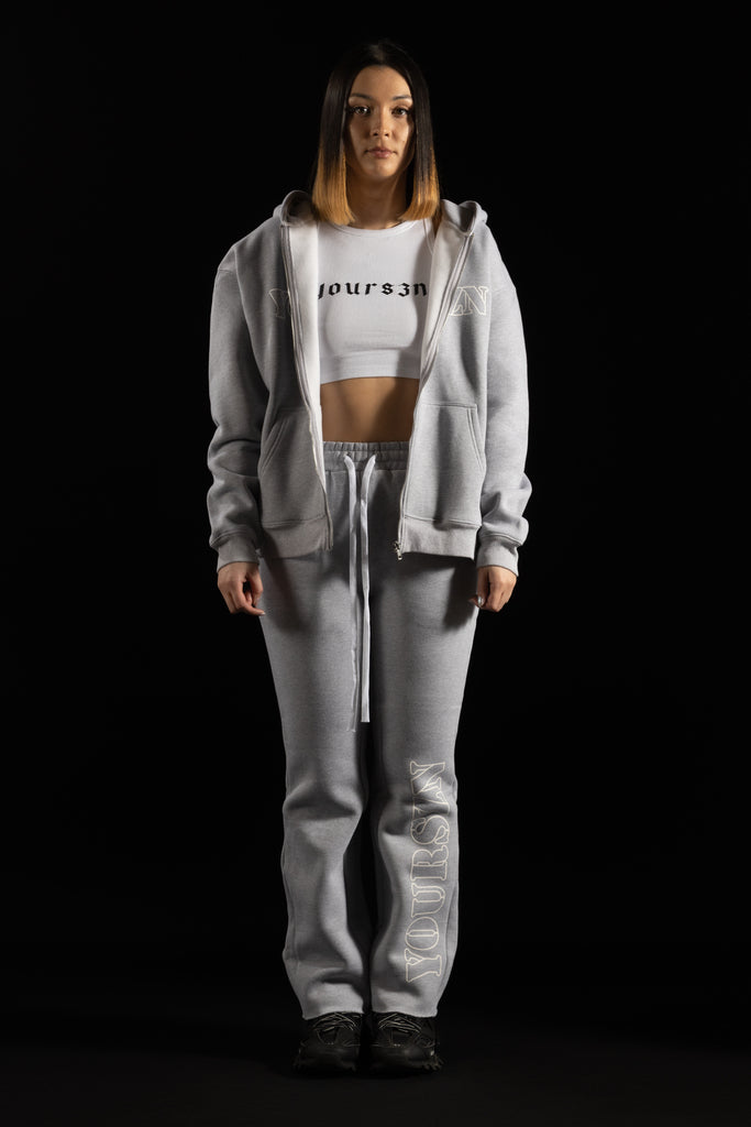 Grey YOURSZN Flared tracksuit set