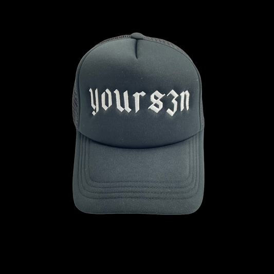 Black YOURSZN Trucker Cap